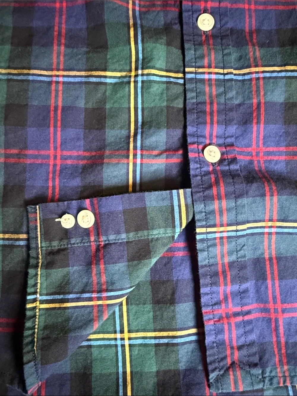 Ralph Lauren Long Sleeve Tartan Plaid Button Down Dress Shirt Boys XL 18-20